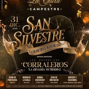 San Silvestre en La Chula Campestre Dic 2026 - Mesa Bronce 1 (5 PAX)